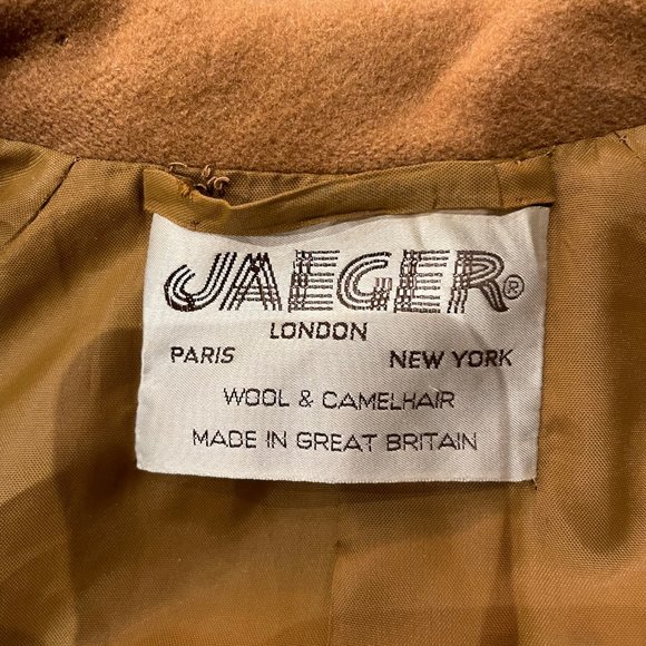 Women's Jaeger Camel hair and wool coat - Picture 2 of 3